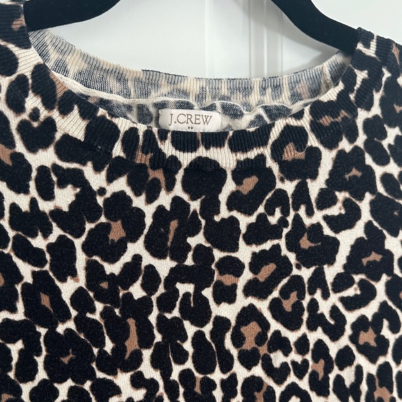 J. Crew Leopard Print Long Sleeve Tee in Black and Brown - Picture 8 of 8